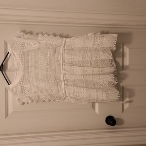 White lace top with side ties